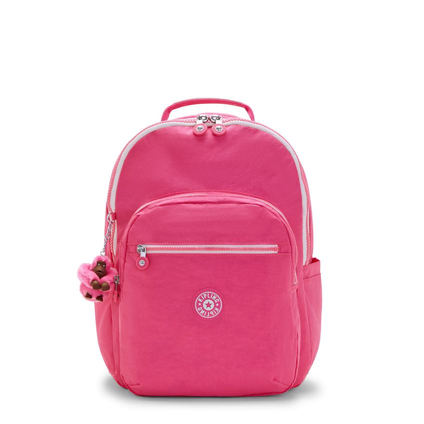 Kipling Seoul Large Laptop Backpacks Pink | Ki1665J