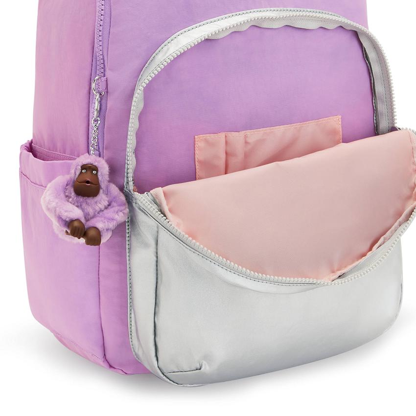 Kipling Seoul Large Laptop Backpacks Purple | Ki1611R