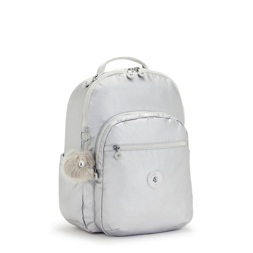 Kipling Seoul Large School Backpacks Metal | Ki1695J