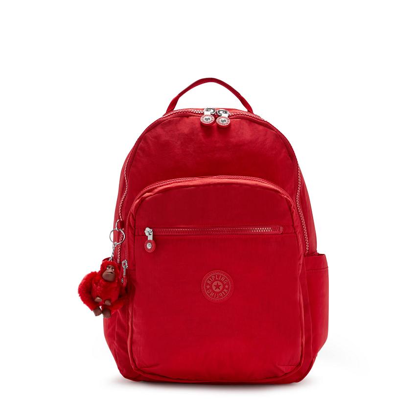 Kipling Seoul Large School Backpacks Red | Ki1972K