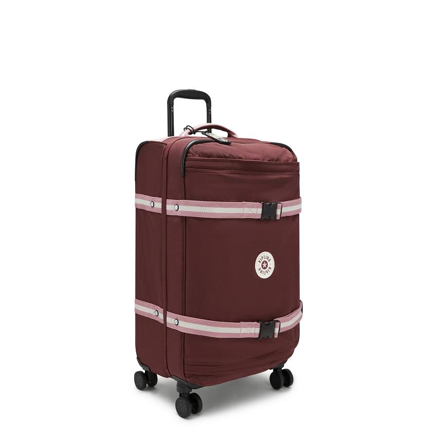 Kipling Spontaneous Medium Rolling Luggage Burgundy | Ki1248Q