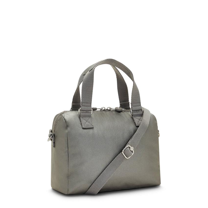 Kipling Zeva Metallic Bags Grey Metal | Ki1297F